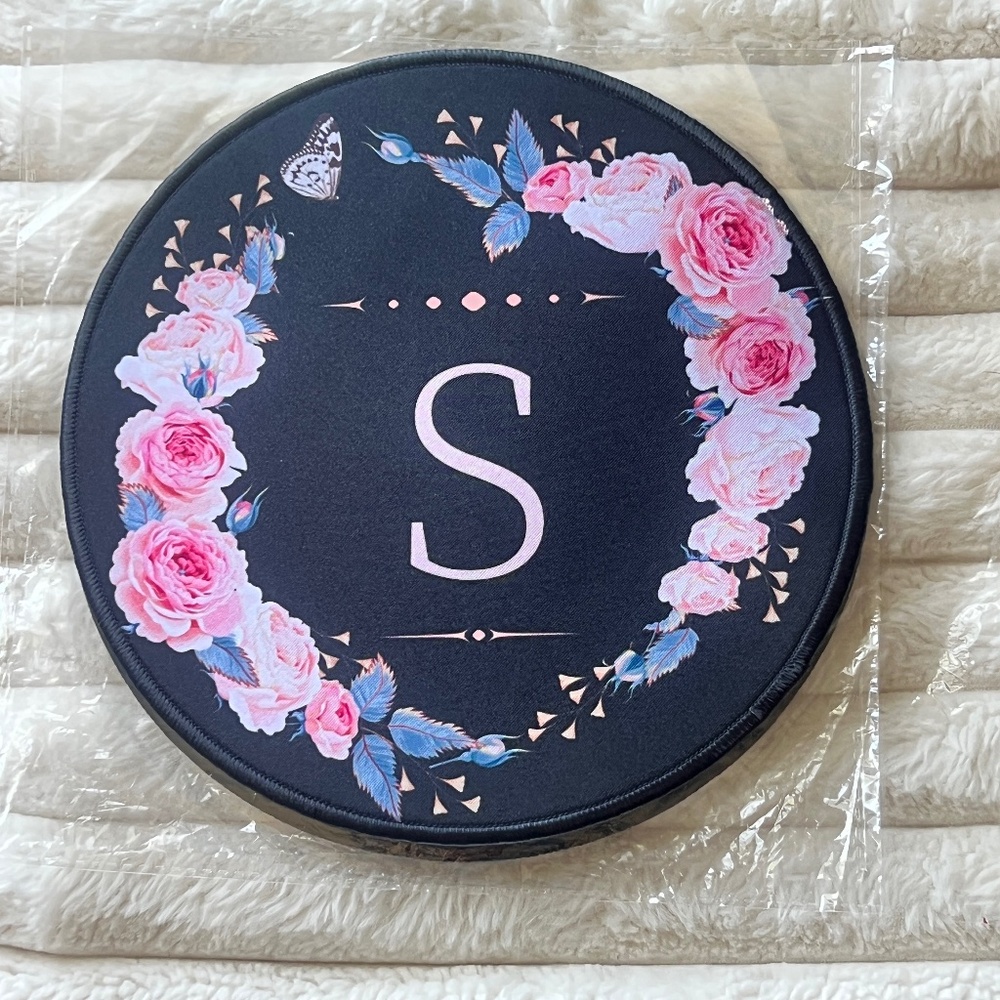 Flloral, Butterfly,,Mouse Pad, S initial , Victorian Look, Gift 4 You, Mom, Teac